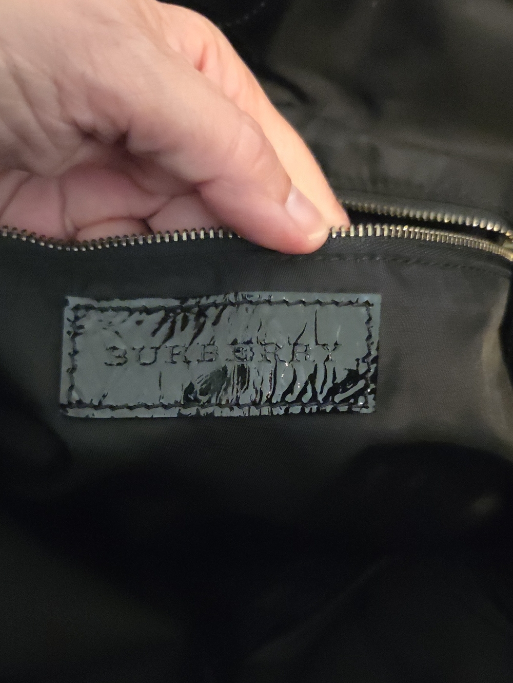 Burberry Patent Leather and Nylon large tote - Picture 10 of 13